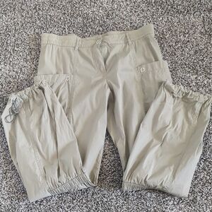 HUGO Women's Light Tan Cargo Pants